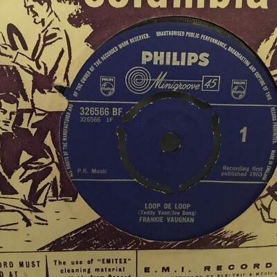 Frankie Vaughan Loop De Loop 7'' Philips 326566BF EX 1963 Loop De Loop/There'll B
