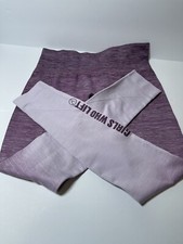 Girls Who Lift Purple Leggings Size Medium Junior Teens Activewear