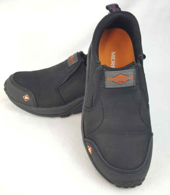 Merrell Work Women Shoes Size 5 Black Jungle Moc Leather  display picture 2