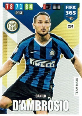 Panini Adrenalyn XL FIFA 365 2020 Team Mate Teammate Nr. 234 Danilo D'Ambrosio