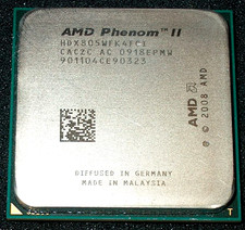 AMD Phenom II X 4 95 Watt 2.5GHz 805 Quad-Core Processor, HDX805WFK4FGI, AM3, US