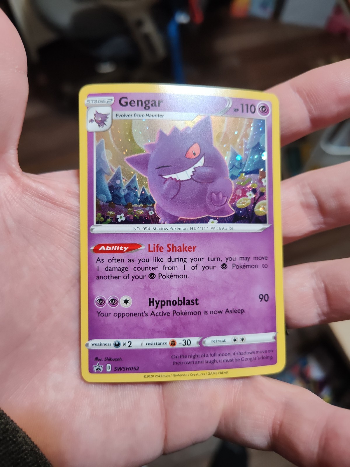 Gengar 2020 Sword & Shield: Black Star Promo #SWSH052 Champion's