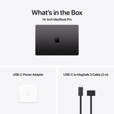 Apple MacBook Pro 14 in 2024 Space Black/Apple M4 4.4 GHz, 1 TB 16