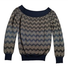 Missoni Metallic Zig Zag Sweater size 40 4 