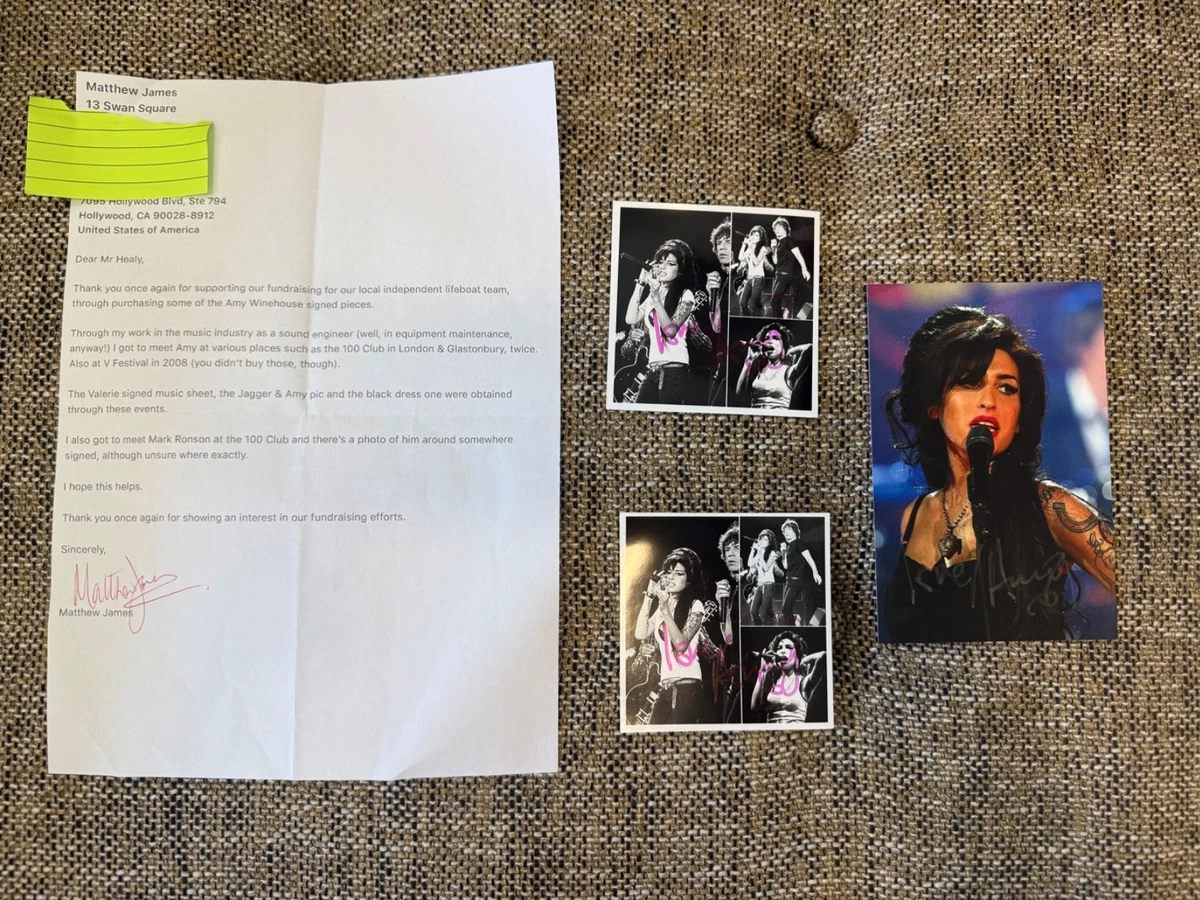 Not Authenticated Original Autographed Rock & Pop Photos for sale