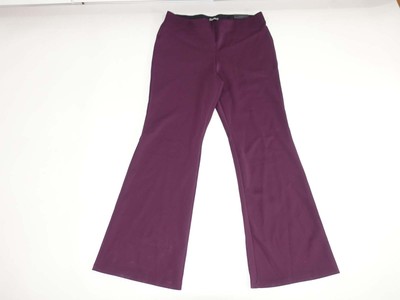 Maurices Women's Pull On Flare High Rise Pants Size XXL Long NWT Wine Red 2XL
