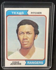 Topps 1974 Fergie Jenkins #87 Texas Rangers Baseball Base Set Card