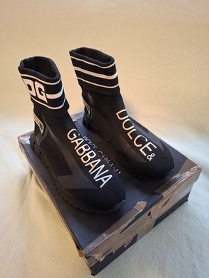 Dolce & Gabbana High Sneaker, Sockenschuhe, Schwarz, Gr. 43