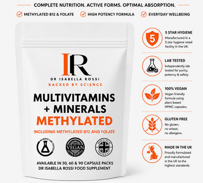 Complete Methylated Multivitamins & Minerals Vegan Folate B12 Gary Brecka