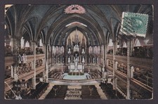 Postcard, CANADA, Montreal, Notre-Dame Basilica, Interior