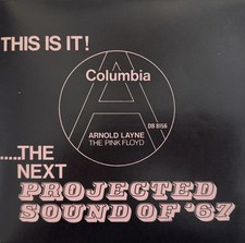 PINK FLOYD ARNOLD LAYNE/CANDY AND CURRANT BUN UK PROMO 7 PS BLACK VINYL REPRINT