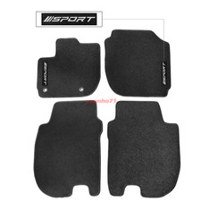 For 15-20 Honda Fit Floor Mats Carpet Front Rear Nylon Black 4pcs W Sport For 15-20 Honda Fit Floor Mats Carpet Front Rear Nylon Black 4pcs W Sport