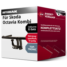 Für Octavia Kombi I Typ 1U5 (Auto Hak) Anhängerkupplung abnehmbar + E-Satz 13pol