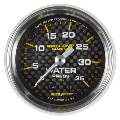 #ad #ad Auto Meter 200772 40 Pro Comp Carbon Fiber Marine Water Pressure Gauge Diameter: $73.99