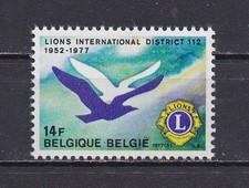 Belgium  983 MNH, Lions International, 1977
