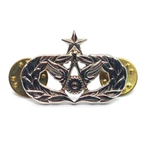 USAMM Air Force Civil Engineer Badge Pin Wings Star Gear Military Technical