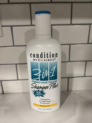 Condition By Clairol 3-in- 1 Shampoo Plus w/ Sunscreen / Perm 12 FL Oz