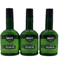 Lot of 3 Brut Splash On Signature Scent 7 Fl. Oz.