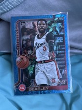 2025-26 Topps Malik Beasley Blue Holofoil #43 Detroit Pistons /150 Basketball