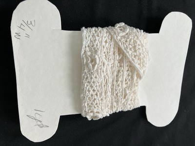 Vintage Lace Trim 1 Yd Crochet Light Ivory Irish Style