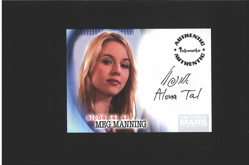 Alona Tal Auto ROOKIE Veronica Mars Autograph A-18 MONK HALO: REACH CROSS