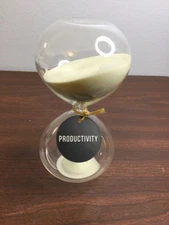 Puff Sand Timer, Hourglass Sand Timers, Inspired Glass for Home, Desk, Office