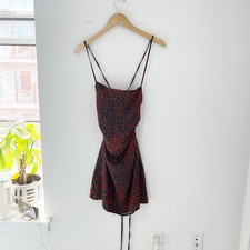 Nasty Gal Cowl Neck Animal Print Mini Dress Size 6