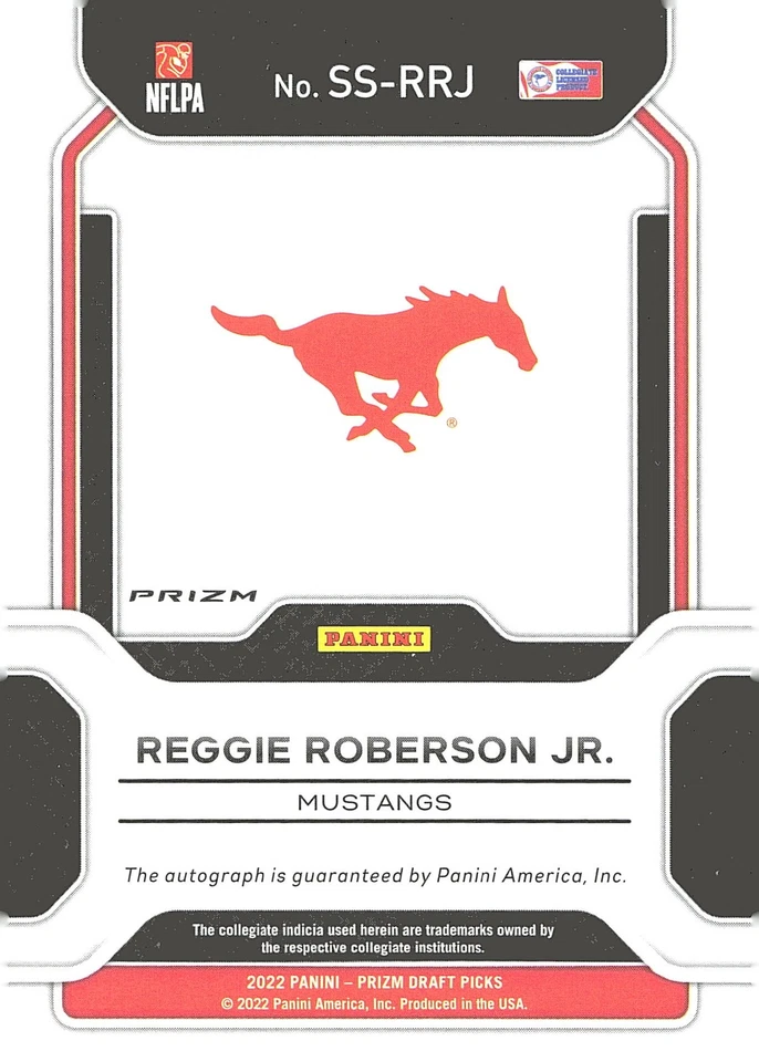 2023 Panini Chronicles Draft Picks #SS-RRJ Reggie Roberson Jr. Sensational Sign - Image 2 of 2