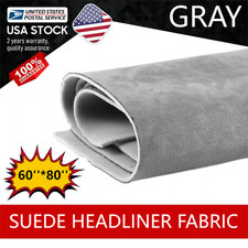 Suede Headliner Gray Fabric Material 32sqft Car Interior Safeguard Upholstery