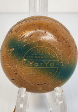 Vintage Rare Duncan Genuine Tournament Yo-Yo Wood Collectible Pat Off 30s/40s