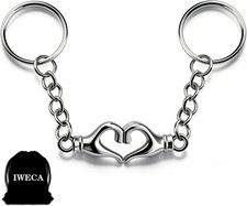 Matching Keychain for Couples Magnetic Key Chain Gifts for Couple Silver04
