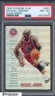 1995 Stadium Club Warp Speed #WS1 Michael Jordan Chicago Bulls HOF PSA 8