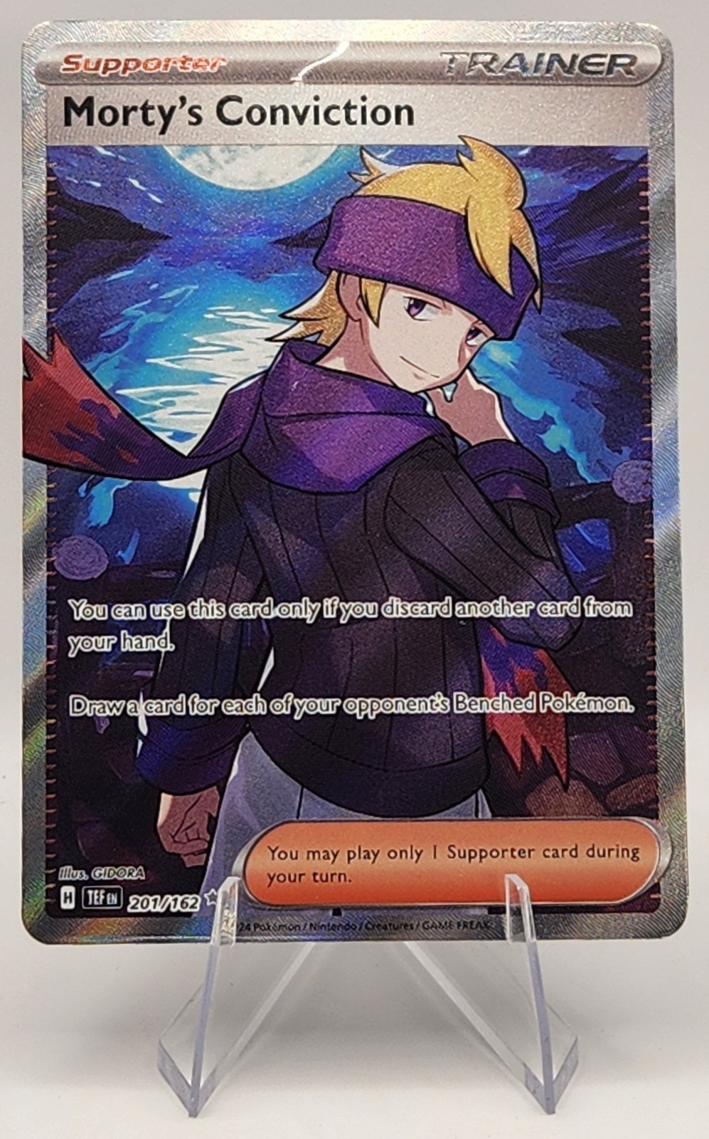 Morty's Conviction 201/162 SV05: Temporal Forces Holo