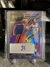 2021-22 Panini Select - Rookie Jersey Autographs Jaden Springer #RJ-JSP...