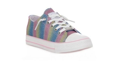 Dockers by Gerli Size 37 Low Top Silver Glitter Sneakers Casual Shoes