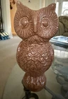 Vintage Red Wing Pottery Owl Vase #650, 9-1/4" High-Perfect Condition