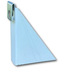 5 inch Large White Gutter Wedge - for Angled Fascia 5/12-10/12 Pitch Roof...