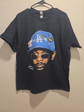 ICY Kendrick Lamar Men's Black Graphic Print T-Shirt XL Cotton Crew Neck B12