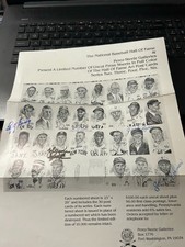 PEREZ STEELE SIGNED PROMO PICTURES;4 Signed Pics;Gomez/Spahn/Conlan/Judy Johnson