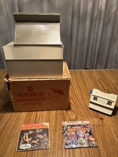 Red Gaf View Master With Case Original Box and Two Complete Reels Included
