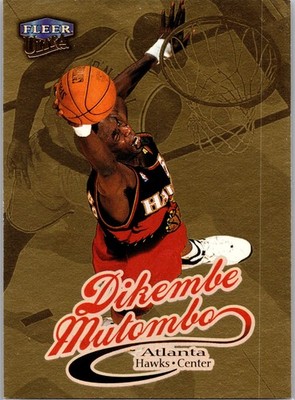 Dikembe Mutombo 1998-99 Fleer Ultra Gold Medallion #67G Hawks