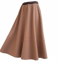 PFEFFINGER  Midi Rock Wildlederoptik Taschen Gummibund  Grösse 46