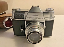 Vintage Kodak Retina Reflex 3 III 35mm SLR Film Camera with f4/85mm lens, case