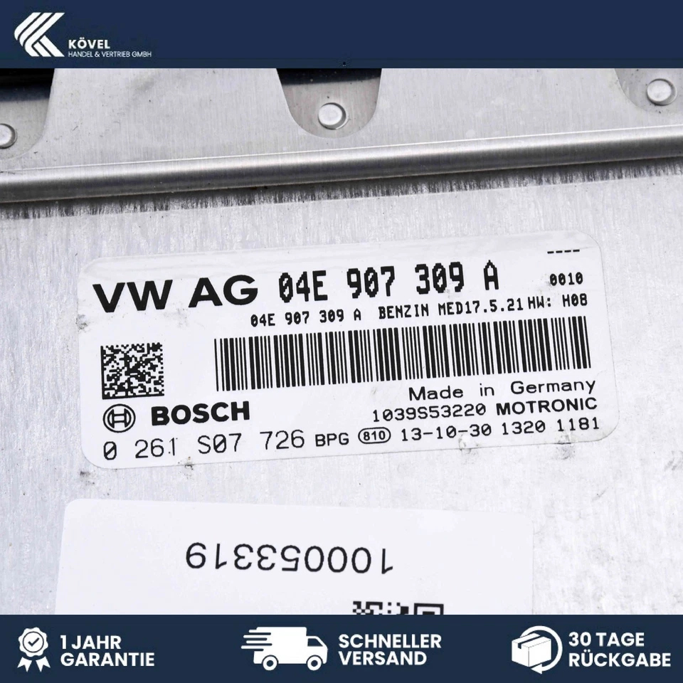 Centralina Motore ECU Skoda Octavia III 5E 1.2 TSI CJZA 04E907309A - Immagine 2 di 3