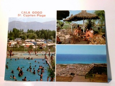 St. Cyprien Plage. Cala Gogo / Frankreich. Alte Ansichtskarte / Postkarte 548148