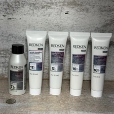 5 x REDKEN 1 Shampoo, 1 Conditioner, 1 Leave In Treatment, 2-5 Min Liquid Mask