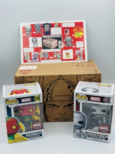 Funko Marvel Collector Corps Box Avengers: with Iron Man 238 & Vision 239