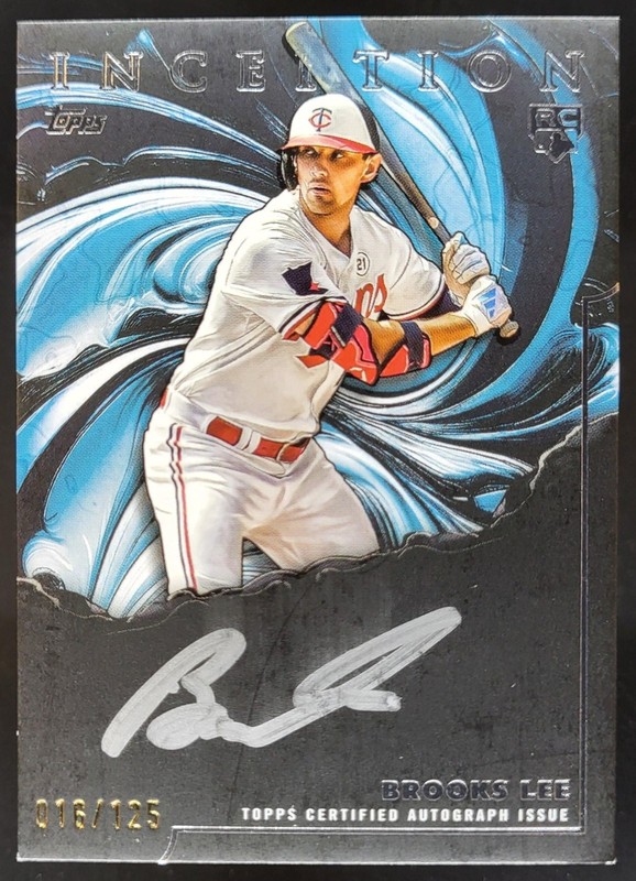 2025 Topps Inception Brooks Lee Signings /125 #IS-BL RC Auto Minnesota Twins MS2