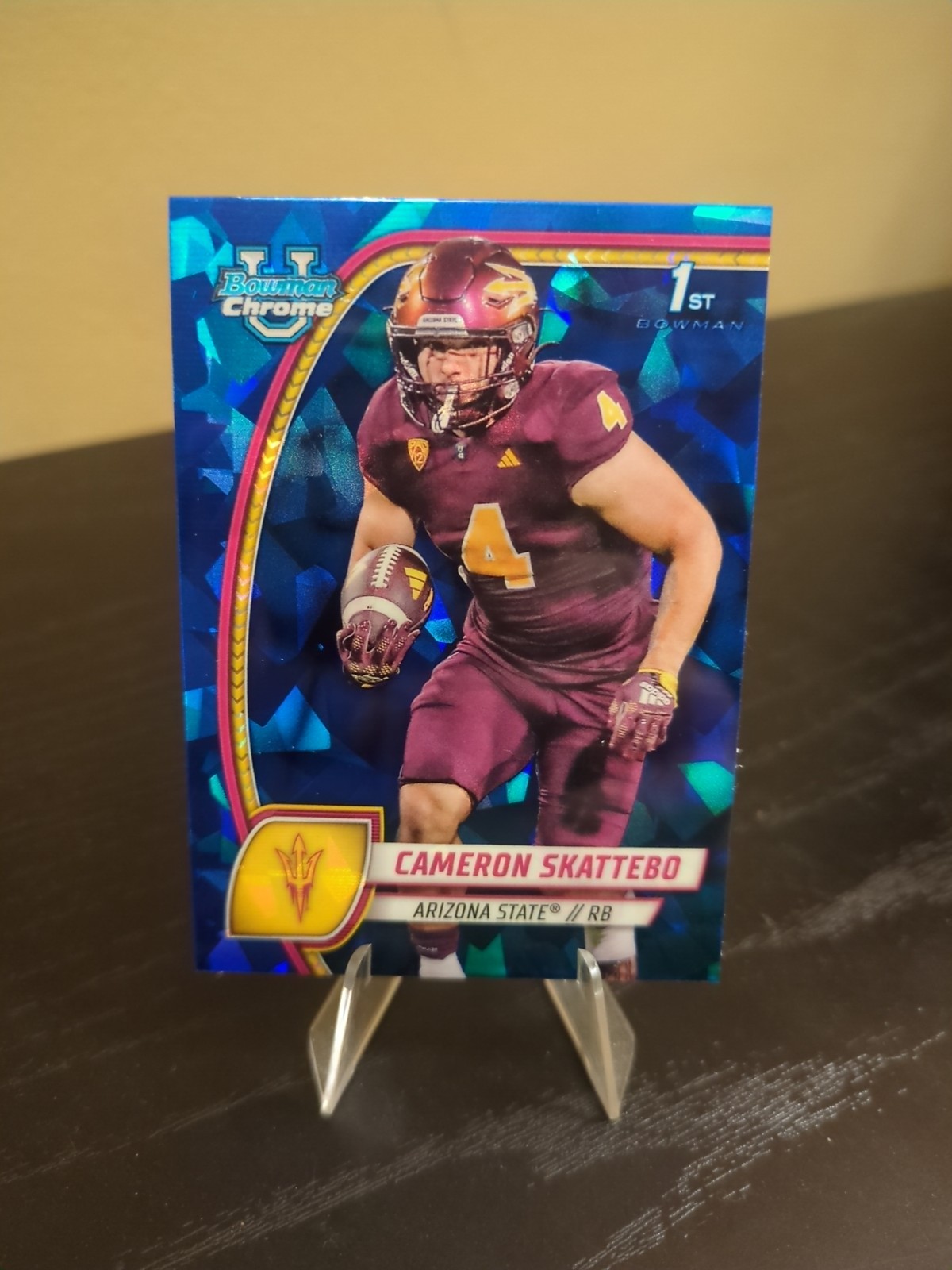 2024 Bowman University Chrome Sapphire Edition - Cameron Skattebo #37 (RC)