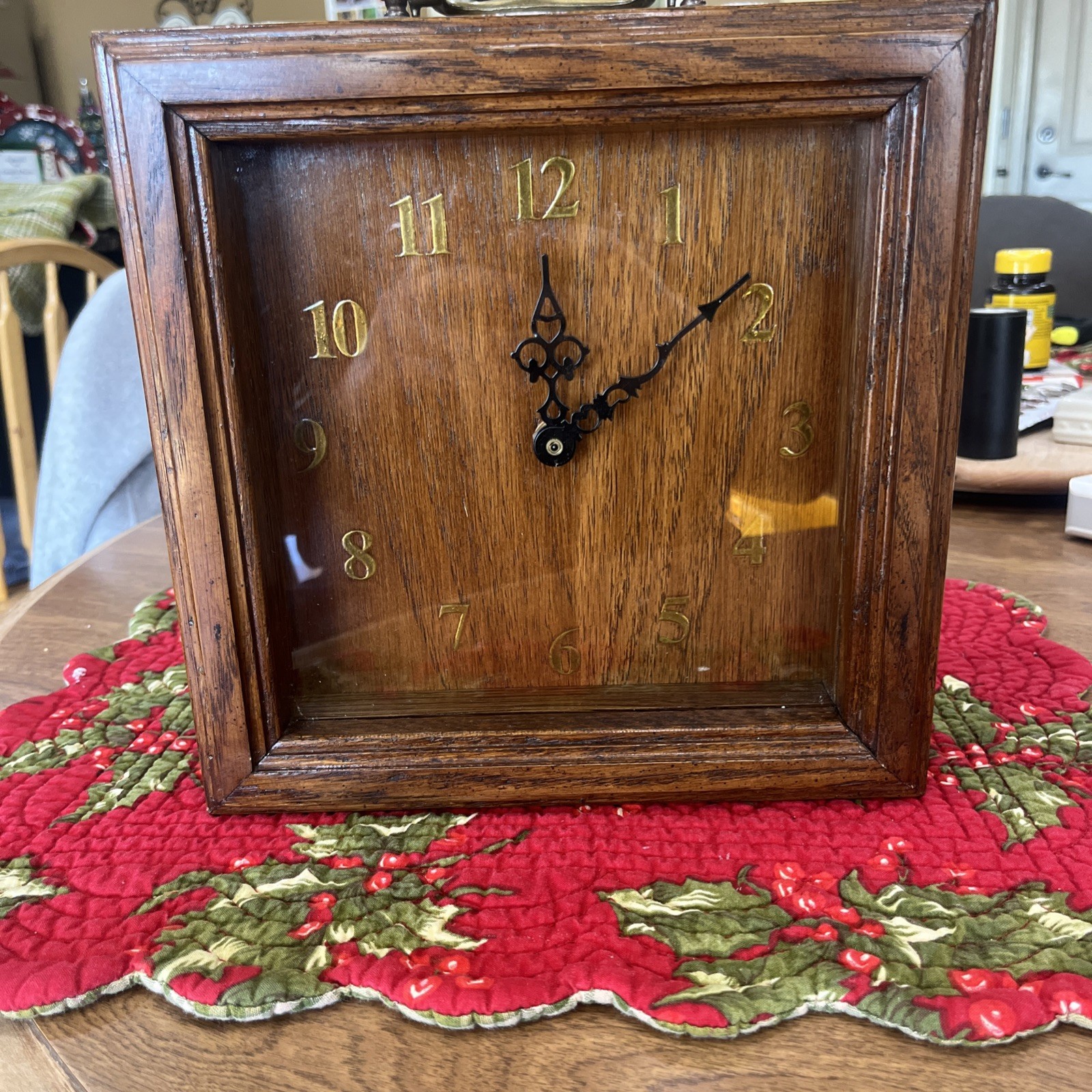 Battery Powered Wood Clock that Chimes